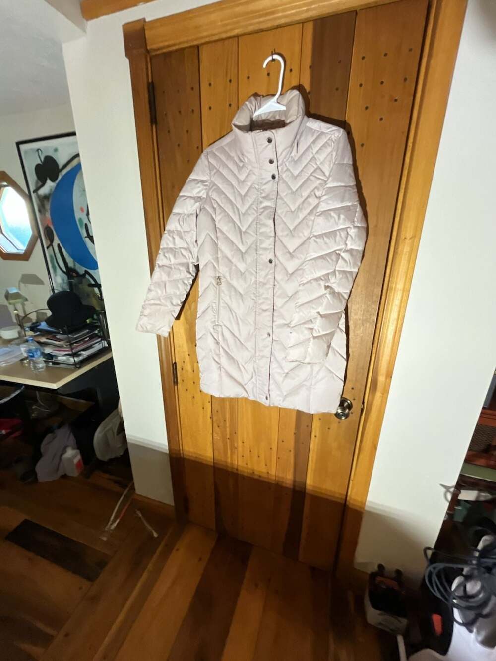 Marc New York Andrew Marc Women's Chevron Quilted Puffer Coat Size M